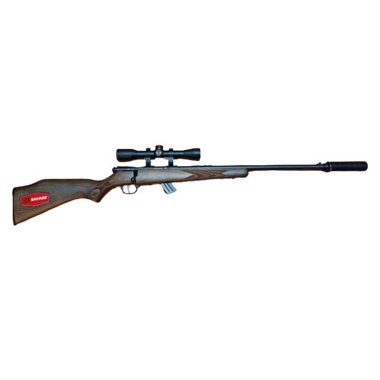 PACK SAVAGE STEVENS 300GTBS Bois + modérateur + lunette 4x32-image