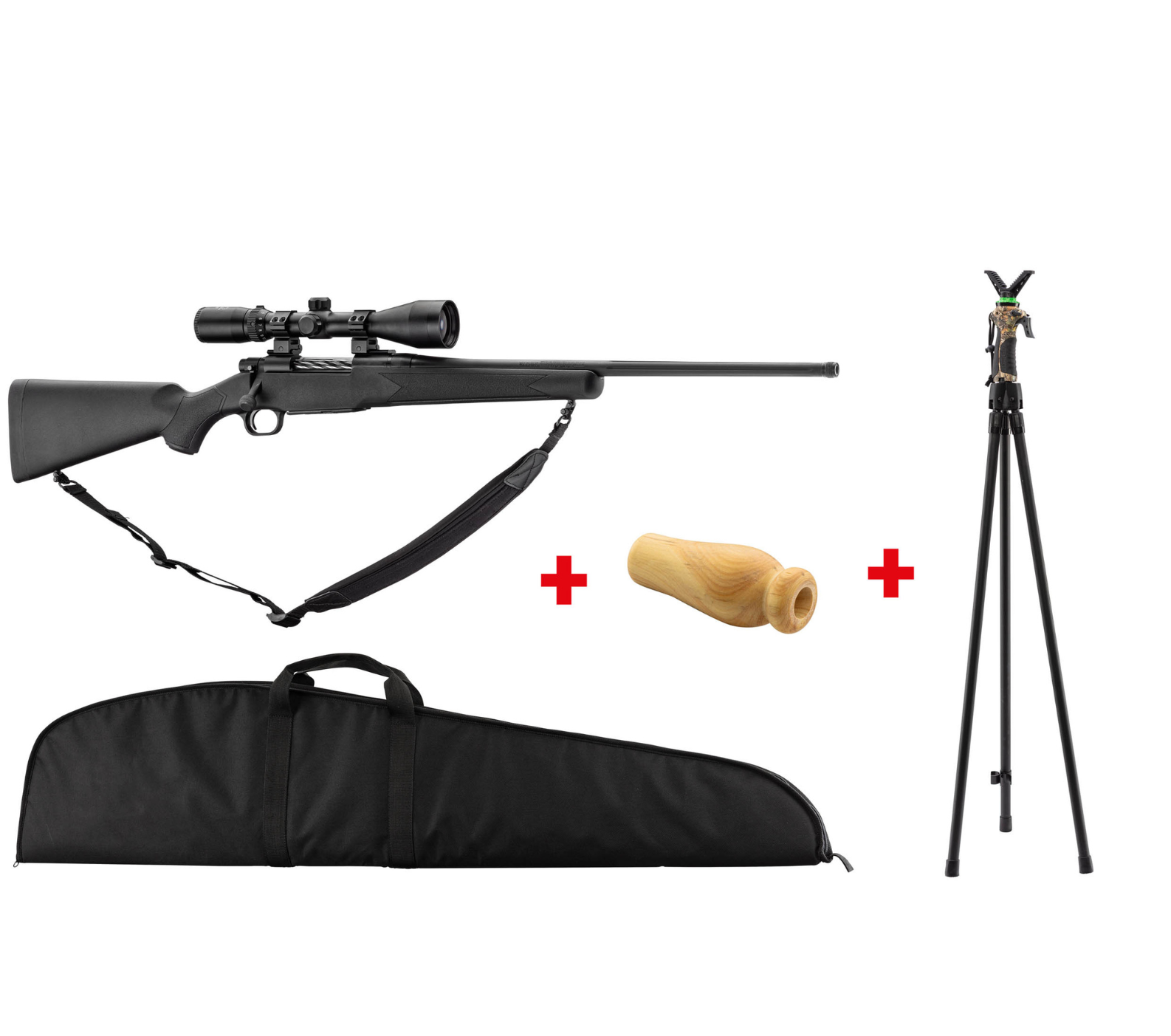 PACK RENARD MOSSBERG PATRIOT 243W (LUN.+TREPIED+APPEAU+BRETELLE+FOURREAU)-image